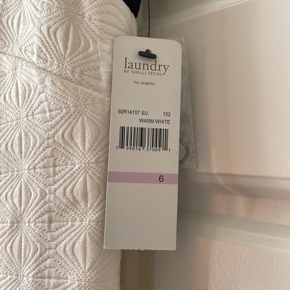 Laundry 6 NWT white black beaded sleeveless shift dress - Picture 5 of 13